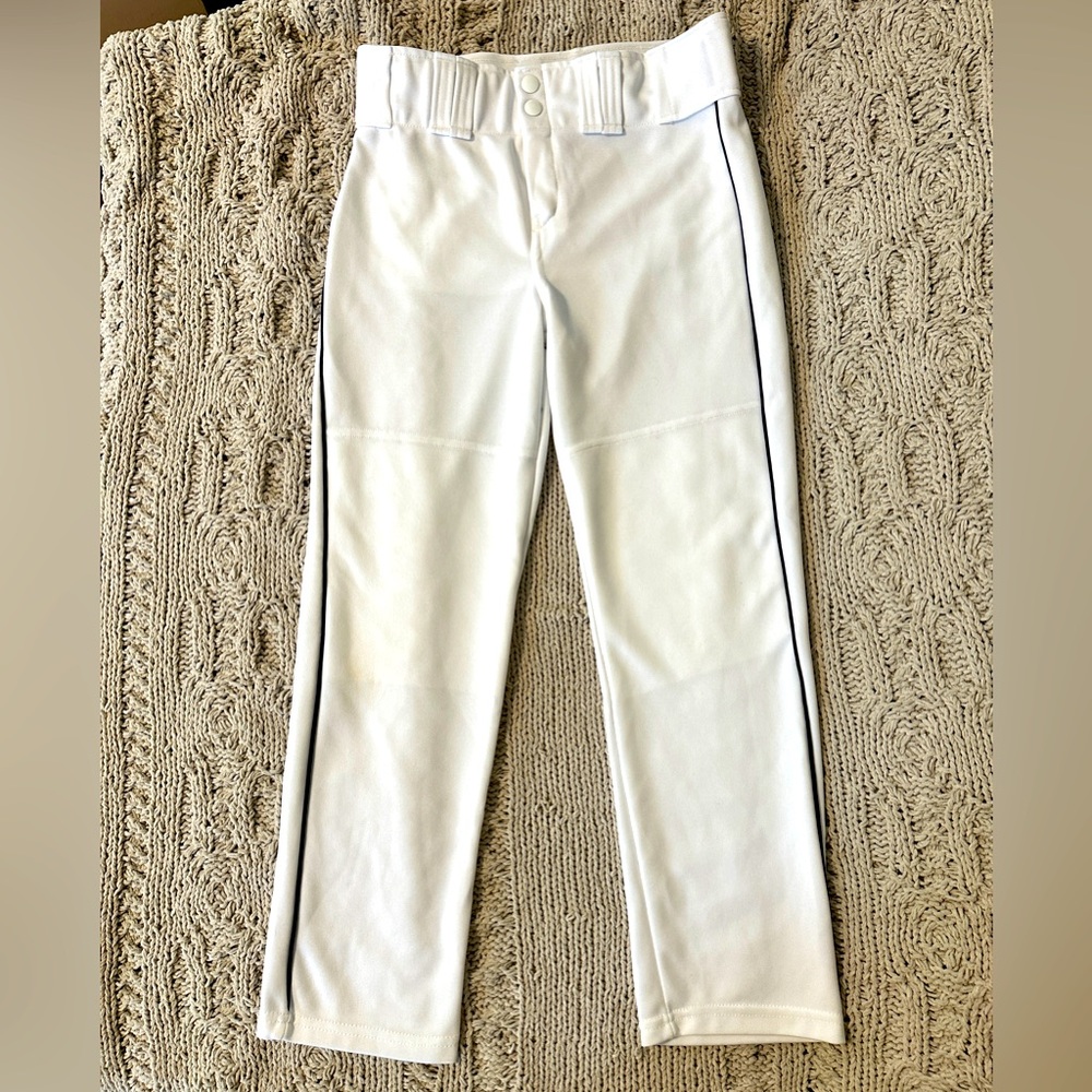 Augusta boys white baseball pants, size Medium